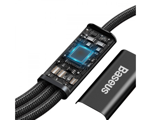 Кабель Baseus Rapid Series 3 in 1 Fast Charging Type-C to Micro USB+Lightning+Type-C 20W (1.5m) black 2003000310610 6953156204294