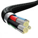 Кабель Baseus Rapid Series 3 in 1 Fast Charging Type-C to Micro USB+Lightning+Type-C 20W (1.5m) black 2003000310610 6953156204294
