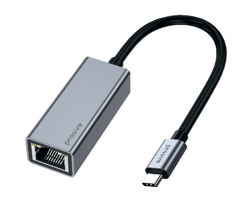 Перехідник OTG Proove Extension RJ 45 to Type-C silver 2003000357189 6901114762003