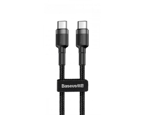 Кабель Baseus Cafule Type-C to Type-C PD 2.0 60W (1m) gray/black