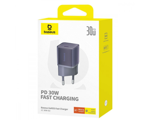 МЗП Baseus GaN5S 30W (Type-C) purple