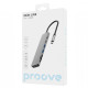Type-C-Хаб Proove Iron Link 7 in 1 (2*Type-C + 2*USB3.0 + HDMI + SD/TF) silver 2003000155518 6901113155004
