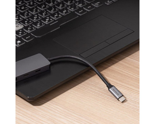 Type-C-Хаб Proove Iron Link 7 in 1 (2*Type-C + 2*USB3.0 + HDMI + SD/TF) silver 2003000155518 6901113155004
