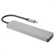 Type-C-Хаб Proove Iron Link 7 in 1 (2*Type-C + 2*USB3.0 + HDMI + SD/TF) silver 2003000155518 6901113155004