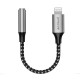 Перехідник AUX Proove SoundMesh Lightning to 3.5mm gray