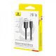 Кабель Baseus Foamed Silicone Fast Charging Lightning 2.4A (1m) black 2003000288810 6932172693770