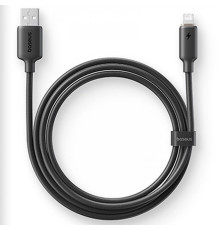 Кабель Baseus Foamed Silicone Fast Charging Lightning 2.4A (1m) black 2003000288810 6932172693770