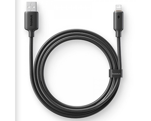 Кабель Baseus Foamed Silicone Fast Charging Lightning 2.4A (1m) black 2003000288810 6932172693770