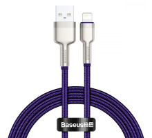 Кабель Baseus Cafule Metal Lightning 2.4A (2m) purple 2001000327027 6953156202306