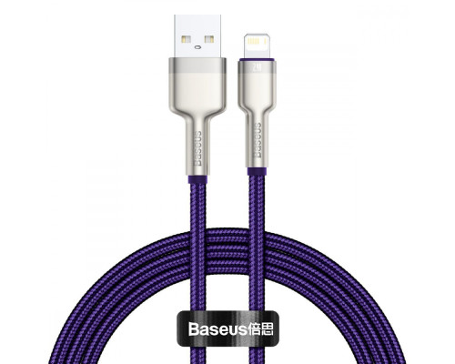 Кабель Baseus Cafule Metal Lightning 2.4A (2m) purple