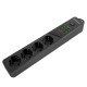 Мережевий фільтр Proove Power Strip P-04 (4 розетки + 4 USB + 2 Type-C) 3M black 2003000249910 6901119942738