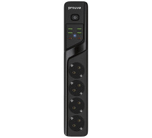 Мережевий фільтр Proove Power Strip P-04 (4 розетки + 4 USB + 2 Type-C) 3M black 2003000249910 6901119942738