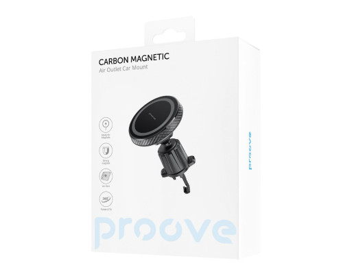 Тримач в машину Proove Carbon Magnetic Air Outlet Car Mount black