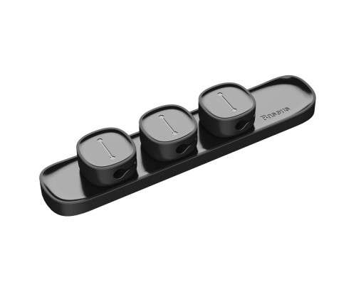 Тримач Baseus Peas Cable Clip black