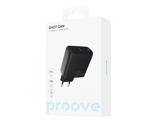 МЗП Proove Shot GaN 67W (2Type-C + USB) white 2001001314262 6901116123093