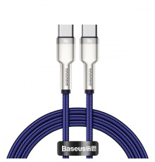 Кабель Baseus Cafule Metal Type-C to Type-C 100W (1m) blue