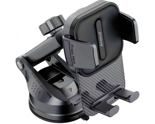 Автомобільний тримач Proove Carbon Clamp Suction Type Car Mount black 2003000298796 6901115681686