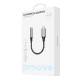 Перехідник AUX Proove SoundMesh Lightning to 3.5mm gray