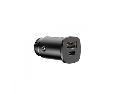 АЗП Baseus Square Metal PD 3.0 QC 4.0+ 30W USB + Type-C black