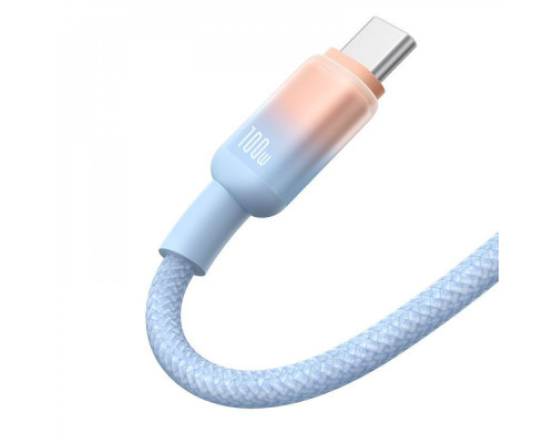 Кабель Baseus Discolor Series Fast Charging Type-C 100W (1m) blue 2003000197860 6932172668167
