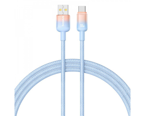 Кабель Baseus Discolor Series Fast Charging Type-C 100W (1m) blue 2003000197860 6932172668167