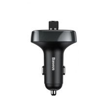 АЗП Baseus FM Launcher S-09 Lite 35W (PD+QC3.0) Type-C+2USB gray