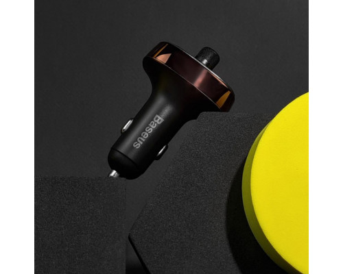 АЗП Baseus FM Launcher S-09 Lite 35W (PD+QC3.0) Type-C+2USB gray