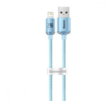 Кабель Baseus Crystal Shine Series Fast Charging Lightning 2.4A (2m) sky blue 2001000808984 6932172614447