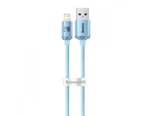 Кабель Baseus Crystal Shine Series Lightning 2.4A (2m) sky blue