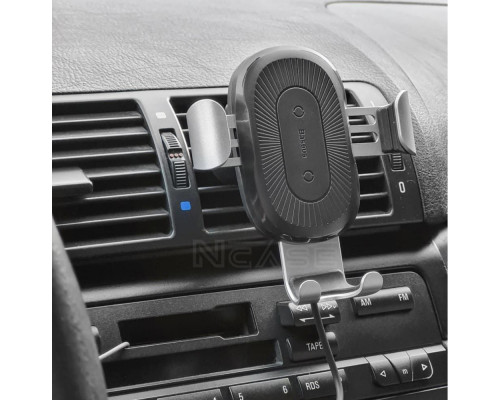 Тримач в машину з Бездротовим ЗП Baseus Gravity Car Mount (Air Outlet Version) 1.67A 10W black