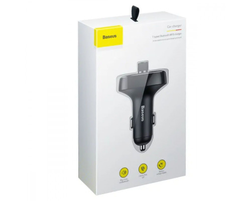 АЗП Baseus FM Launcher S-09 Lite 35W (PD+QC3.0) Type-C+2USB black 2003000211177 6932172643447