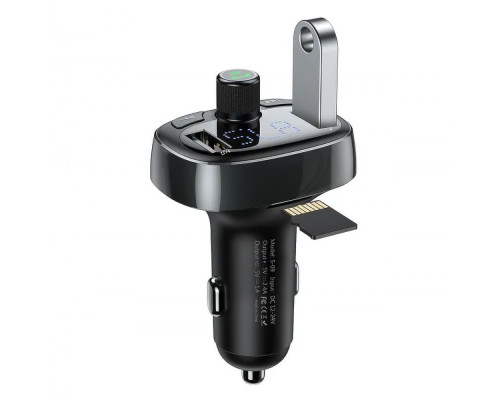 АЗП Baseus FM Launcher S-09 Lite 35W (PD+QC3.0) Type-C+2USB black 2003000211177 6932172643447