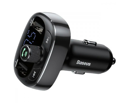 АЗП Baseus FM Launcher S-09 Lite 35W (PD+QC3.0) Type-C+2USB black 2003000211177 6932172643447