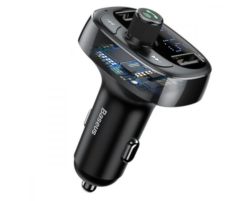 АЗП Baseus FM Launcher S-09 Lite 35W (PD+QC3.0) Type-C+2USB black 2003000211177 6932172643447