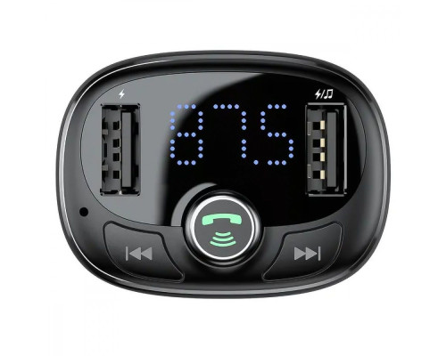 АЗП Baseus FM Launcher S-09 Lite 35W (PD+QC3.0) Type-C+2USB black 2003000211177 6932172643447