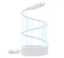 Кабель Baseus PicoGo Magnetic Liquid Silicone Type-C to Type-C 240W (1m) white 2003000212594 6932172677503