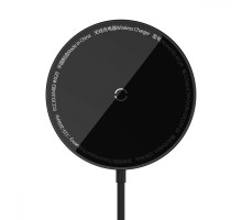 Бездротовий ЗП Baseus Simple Mini3 Magnetic Wireless Charger 15W black