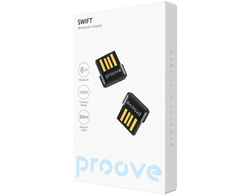 Бездротовий адаптер Proove Swift Bluetooth 5.4 black 2003000249927 6901114166436