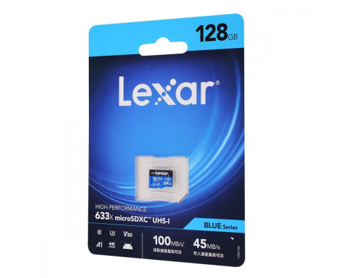 Накопичувач Micro SDXC Card LEXAR 633x (Class 10 UHS-I U3) 128GB