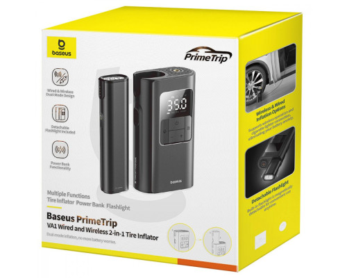 Портативний Міні Насос Baseus PrimeTrip VA1 2-in-1 black 2003000229431 6932172684945