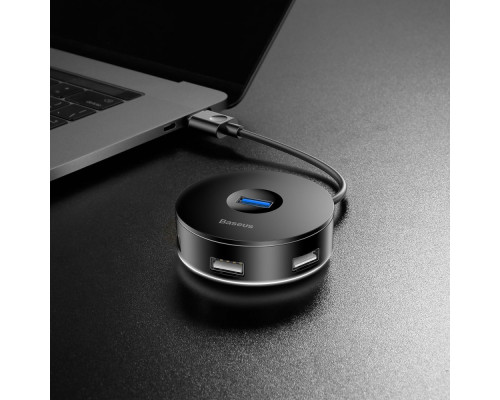 USB-Хаб Baseus Round Box Type-C to USB 3.0 + 3USB 2.0 gray