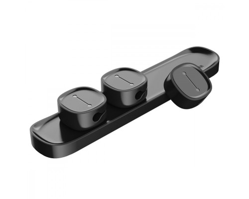 Тримач Baseus Peas Cable Clip black