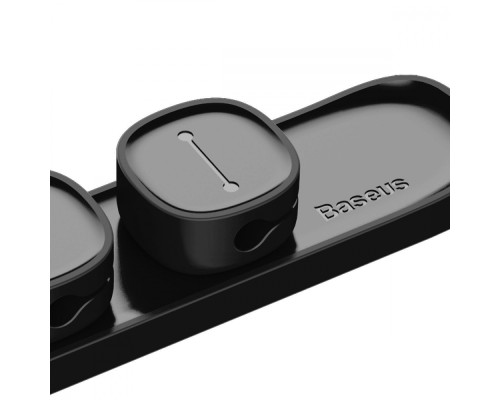 Тримач Baseus Peas Cable Clip black