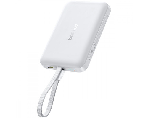 Портативна Батарея Baseus EnerFill FM11 with Built-in Type-C Cable 10000mAh 30W white 2003000306996 6953156211599