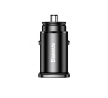 АЗП Baseus Square Metal PD 3.0 QC 4.0+ 30W USB + Type-C black 2000040978138 6953156281837