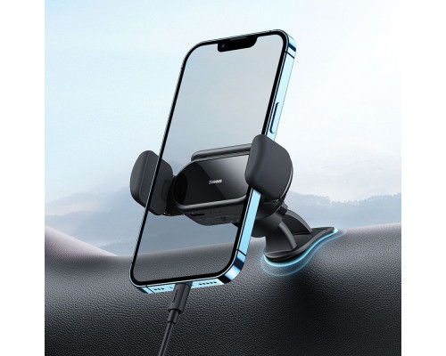 Тримач в машину Baseus Steel Cannon pro Solar Electric black