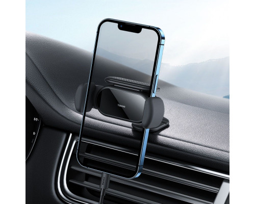 Тримач в машину Baseus Steel Cannon pro Solar Electric black