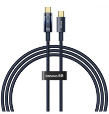 Кабель Baseus Explorer Series Auto Power-Off Type-C to Type-C 100W (1m) blue