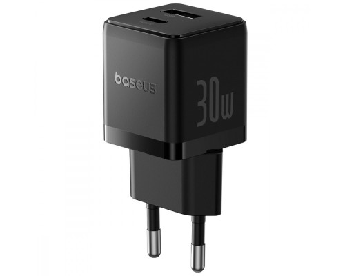 МЗП Baseus Palm Fast Charger Type-C+USB 30W black 2003000230994 6932172672478