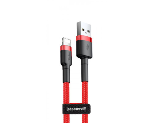 Кабель Baseus Cafule Lightning 2.4A (1m) red